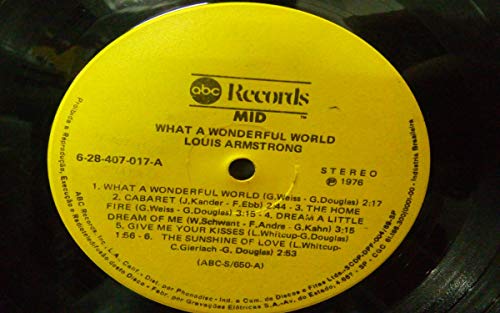 What a Wonderful World [Vinyl] [Vinyl] Armstrong, Louis