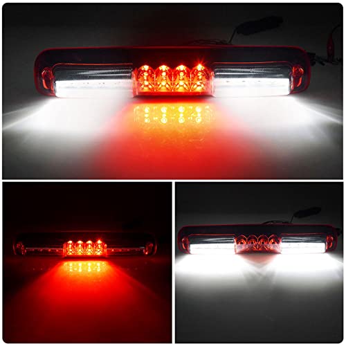 LED Tail High Mount 3rd Third Brake Light Cargo Lamp Waterproof Replacement for 1999-2006 Chevy Silverado/GMC Sierra 1500 2500 3500 HD, 07 Silverado/ Sierra 1500 2500 3500 HD Classic Red/White LED