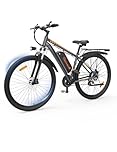 Vélo électrique pour Adultes, VTC et VTT électrique 29", Moteur 250W avec Batterie 48V 18,6AH, 21 Vitesses et Fourche réglable, autonomie 40-50 km, Conforme à la législation Britannique 25 km/h