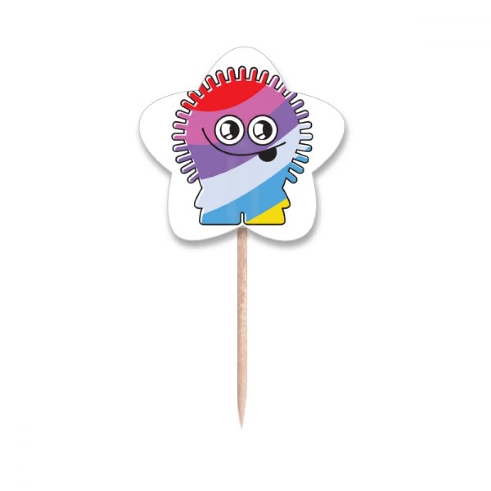 Cure-dents drapeaux extraterrestres et étoiles pour décorer vos cupcakes