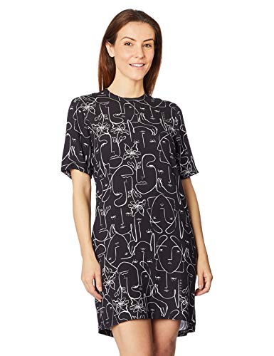 Vestido Curto estampado Colcci, Feminino, Preto/Off, P