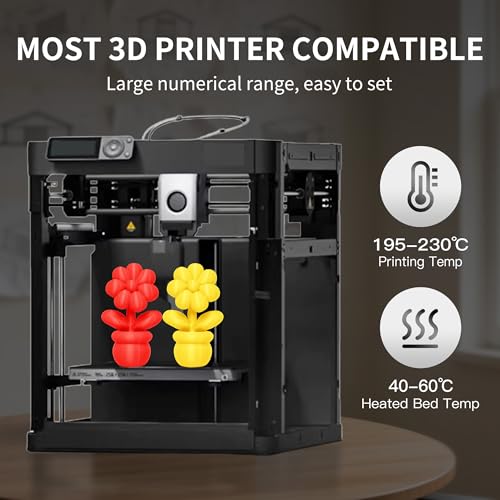 Image of RAMBERY 500gx8 PLA+ Filament Bundle 1.75mm, 8 Colors PLA Plus 3D Printing Filaments Dimensional Accuracy + /- 0.02mm, 8 Pack 500g Spools, Black /White /Red /Yellow /Gray /Blue /Pink /Mint Green