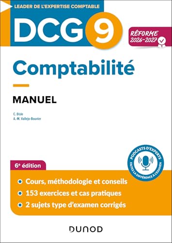 DCG 9 Comptabilité - Manuel - Réforme 2026-2027