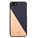 Produktbild Woodcessories - Hülle kompatibel mit iPhone SE (2020) / 8/7 aus Echtholz - EcoSplit Case (Ahorn/Blau)