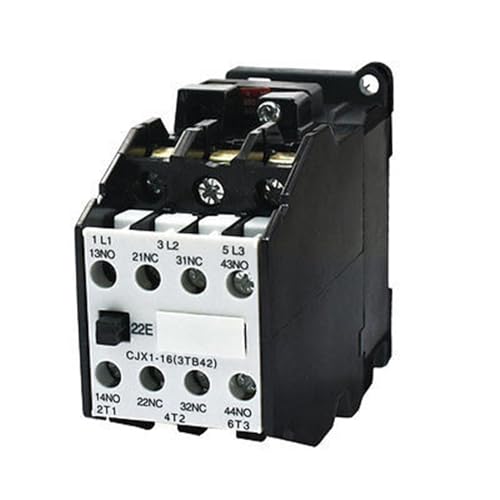 Contacteur tripolaire CJX1-16 contacts auxiliaires 2NO 2NC bobine 380V 50Hz