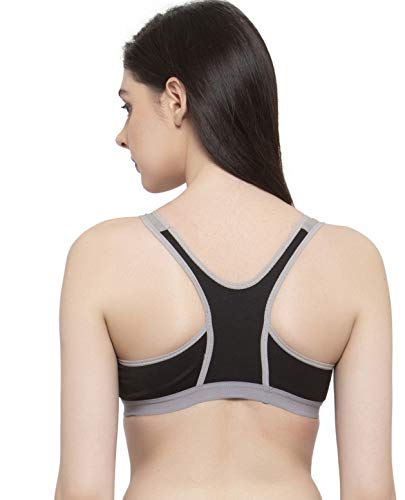 Image of Fabme Women's Hosiery Cotton Seamless Non-Padded Non Wired Bra