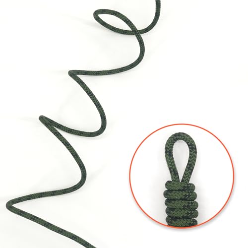 NewDoar Static Climbing Rope 6mm Accessory Cord Rope,for Arborist Tree, Mountaineering, Sailboat Rope,Dock Lines,Hauling Dragginge-ArmyGreen/6M