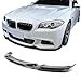Front Bumper Lip Compatible With 2011-2016 BMW F10 5 Series HM/H Style Carbon Fiber (CF) Spoiler Splitter Valance Fascia Cover Guard Protection Conversion by IKON MOTORSPORTS, 2012 2013 2014 2015