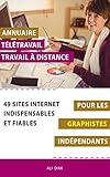  Annuaire télétravail travail à distance pour les Graphistes Infographe indépendants : 49 sites internet indispensables et fiables (French Edition)