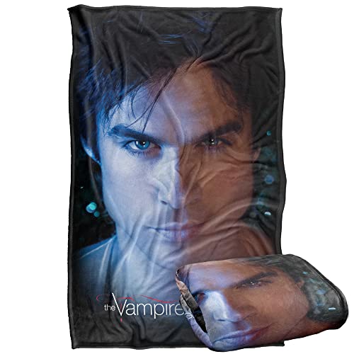 Vampire Diaries Damon Eyes Silky Touch Super Soft Throw Blanket 36 x 58 Damon Eyes