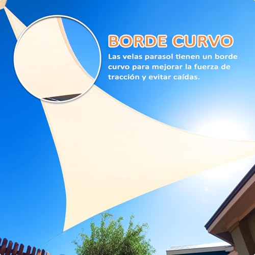 Consejos y reviews para comprar Malla sombra triangular del mes. 20 Imagen adicional