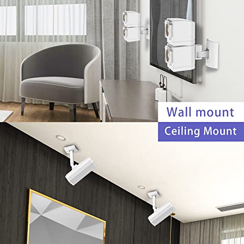 Speaker Wall Mount Brackets For Bose Ub-20, Ub-20 Series Ii, Wall Mount Ceiling Bracket For Lifestyle 600 St535 St525 St520 535Iii 525Iii Cm520 Soundtouch Jc-Ii Am6-V Am10-V Am10Iv (Pack Of 2)-White #TOP2