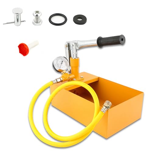 5 l, pompa di prova, pompa di prova, pompa di prova idraulica, pompa di riempimento, pompa di prova idraulica, 0-25 bar, pompa di prova della pressione dell'acqua