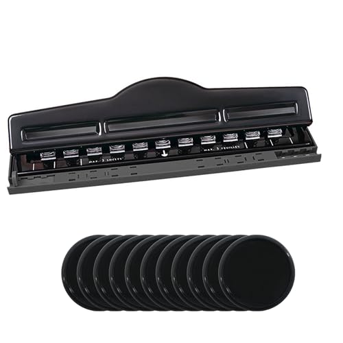 ITSYHPRO Discbound 11 Hole Punch Mushroom Disc Paper Punches Scrapbooking Stuff with 11pcs Discs