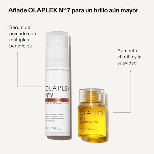 Olaplex No 9 Suero Nutritivo Para el Cabello, Protector Del Calor, Suaviza y Nutre Sin Peso, Reduce Los Enredos y La Estática, Para Todo Tipo de Cabello, Sin Sulfatos Ni Parabenos, 90ml - imagen 5