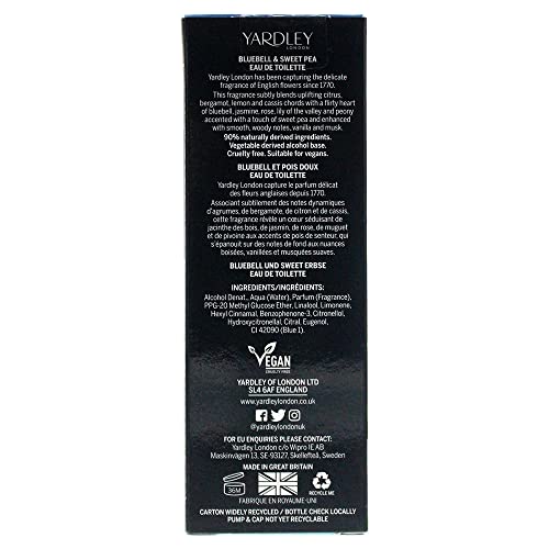 Yardley London Bluebell & Sweet Pea Edt 50Ml #TOP7