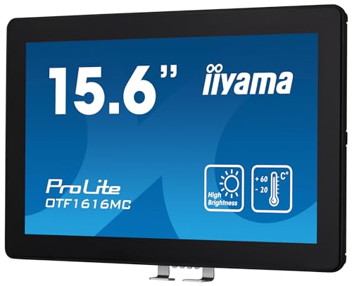 iiyama ProLite OTF1616MC B1 Écran LED 15.6 cadre ouvert écran tactile 1920 x 1080 Full HD @ 60 Hz VA 1100 cdm² 800:1 25 ms HDMI VGA DisplayPort - vue 5