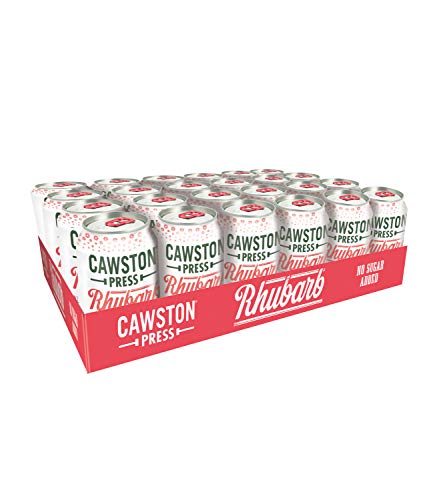Cawston Press Fizzy Rhubarb Cans with Pressed Juice 330 ml (Pack of 24)