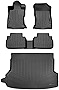 SMARTLINER Custom Fit Floor Mats 2 Rows and Cargo Liner Set Black Compatible with 2019-2022 Subaru Forester Fits Without Subwoofer