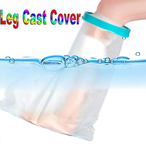 【2020 Upgraded】Waterproof Leg Cast Cover for Shower and Bath, Reusable Sealed Watertight Foot