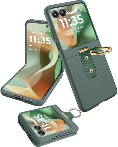 Miimall Étui pour Motorola Razr 60, Coque Protection d'Écran Externe avec Anneau, Antichoc Anti-Empreintes Digitales Résistant aux Rayures Fine Léger...