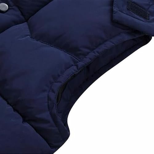 Hldeth Winter Down Vest Men Slim Thick Warm Sleeveless Jacket Mmen Vest Waistcoat Bodywarmer Clothes (Color : B, Size : Xxx-Large Code) #TOP5