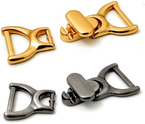 Buckle Gold Metal Closure, Metal Clasps 2-3/8"W x 1" H by Each, TR-11147