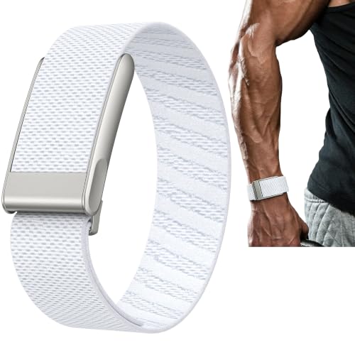 Nylon Soft Band Compatible with WHOOP 5.0 Watch for Unisex (White)