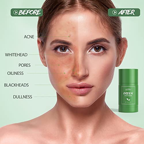Pop Modern.c Green Tea Stick Mask Blackhead Remover Mask Deep Cleansing Moisturizing Nourishing Hydration Pore Improve Acne Face Mask Skin Care With Blackhead Remover Extractor Tools #TOP3