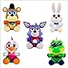 5 pz 20 cm Bambola Della Peluche Vannie Glamrock Freddy Glamrock Chica Montgomery Gator Roxanne Lupo Farcito FNAF Giocattoli Per I Bambini