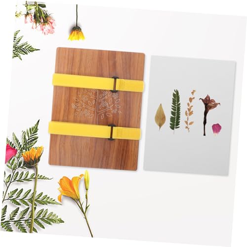Kit pressage de fleurs bois et papier absorbant réutilisable pour herbier DIY