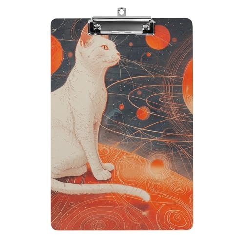 Porte-bloc acrylique durable A4 avec trou de suspension pour 100 feuilles