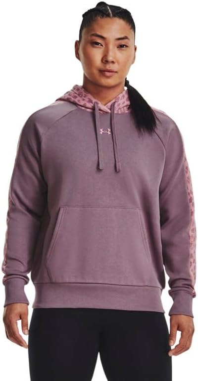 Under Armour Womens Rival Fleece Blocked Hoodie Apparel - Ultra-Soft with Extra Warmth