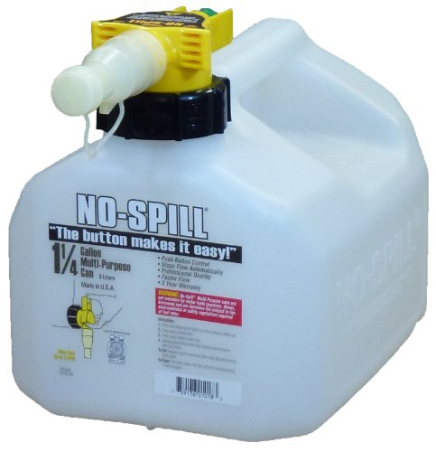 No-Spill 1018 1-1/4-Gallon Poly Multipurpose Can