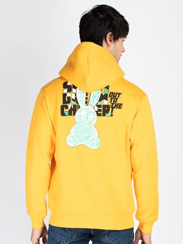Image of Status Quo Mens Printed Round Neck Hooded Sweatshirt