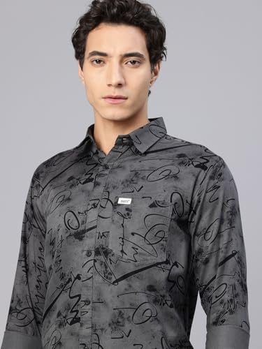 Image of Majestic Man Stylish Abstract Print Casual Shirt - Pure Cotton| Full Sleeve | Trendy & Comfortable