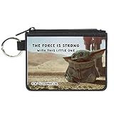 Buckle-Down Women's Standard Canvas Coin Purse Star Wars The Child, Multicolor, 4.25' x 3.25'