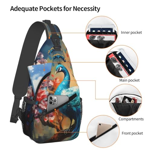 Bolso bandolera unisex liviano para viajes y actividades al aire libre miniatura 4