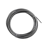 Contenido del paquete: 1 cable de acero recubierto de PVC.