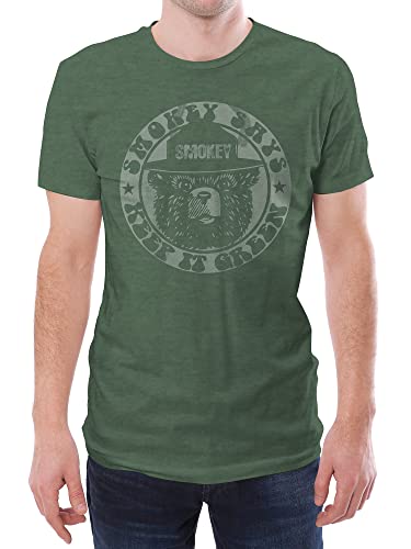 Tee Luv Smokey Bear T-Shirt - Keep It Green Retro Smokey Bear Shirt (L) #TOP2