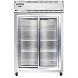 Continental Refrigerator 2R-SA-SGD Two Section Sliding Glass Door Refrigerator...