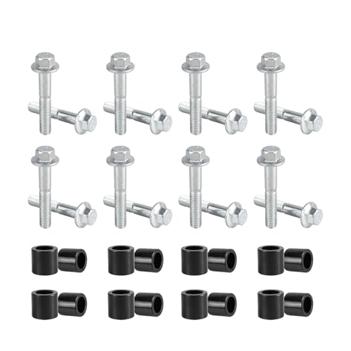 Bevinsee 16 Sets LS Coil Brackets Spacers and Bolts Kit for D514A D510C Only Aluminum Black
