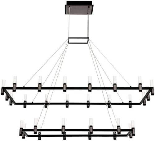 Eurofase Altamont 1 Light Large Chandelier with Satin Nickel/Blac...
