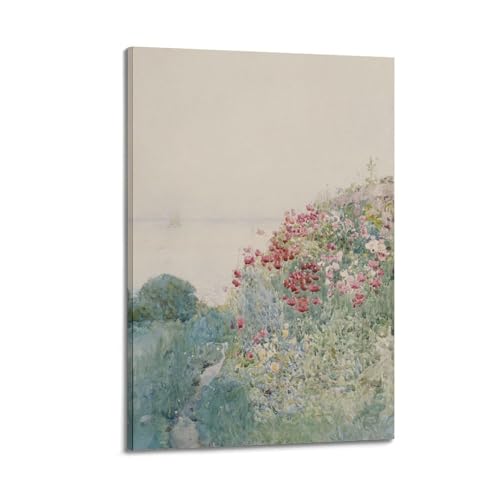 Toile murale Childe Hassam : Champ de coquelicots impressionniste 40x60 cm
