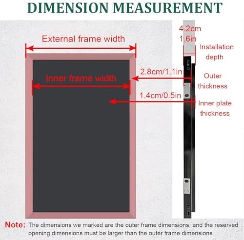 Heavy Duty Lockable Access Panel - Extra Large Aluminum Alloy Frame for Electrical & Plumbing, Concealed Design for Drywall & Attic - Durable Access Door