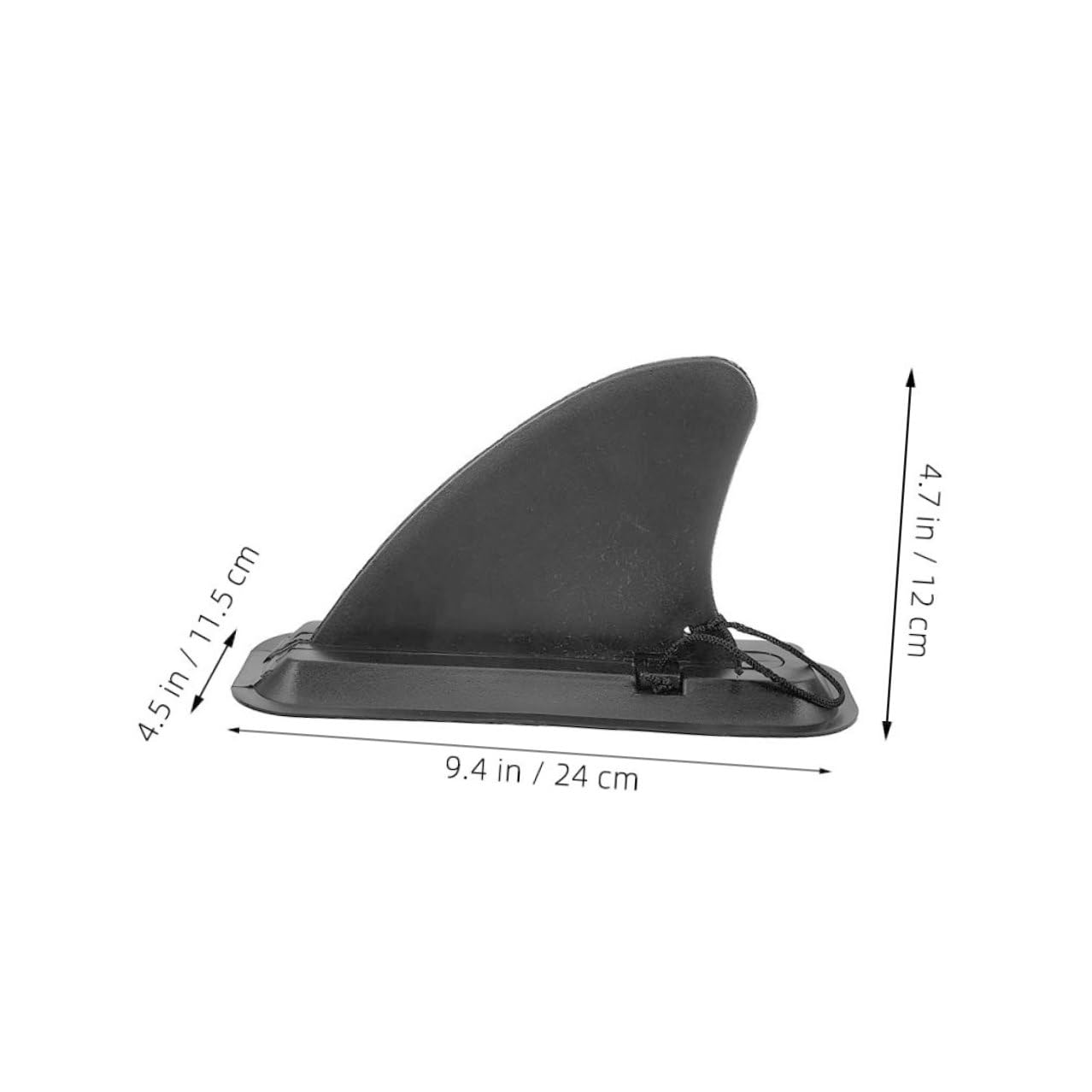 NOLITOY 2 Sets Ailerons pour Planche de Surf et Paddle Board en Plastique Noir, Séparateur d'eau Amovible Fixation Coulissante pour Meilleure Stabilité et Contrôle