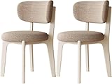 Structure en bois massif robuste : fabriquées à partir de bois d'hévéa massif, ces chaises de salle à manger en noyer offrent une construction robuste et une capacité de poids impressionnante, ce qui les rend parfaites pour un usage quotidien à la maison ou à la maison