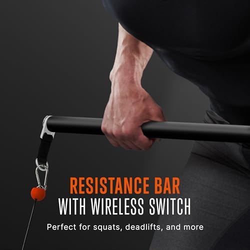 SQUATZ Apollo Board Mini: 150lb Resistance Smart Home Gym Cable Machine | Functional Trainer for Full Body Workouts | Digital Home Gym Equipment with Free App (Orange) by SQUATZ - Image 6
