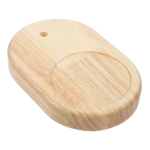 GALPADA Base de Lámpara de Madera Maciza Ovalada Soporte para Lámpara de Mesa DIY Base Estable para Salón Dormitorio y Cafetería Diseño Natural de Madera Robusta