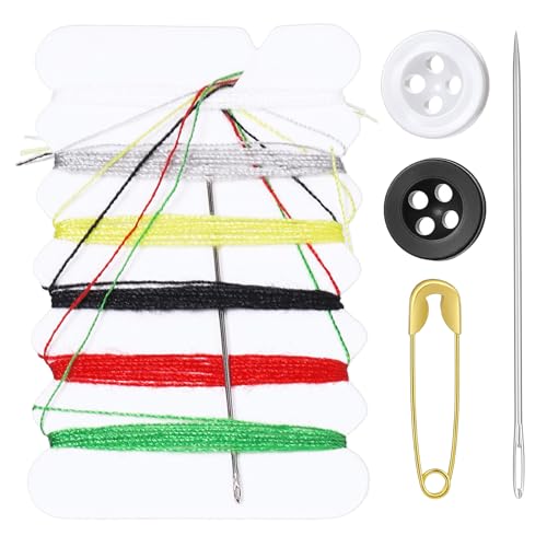 Opiniones y reviews de Juegos y kits de costura al mejor precio. 43 100 juegos de kit de costura de viaje individual, mini kit de costura para reparación básica de costura, kits de aguja e hilo para el día de emergencia de boda, kits de costura...